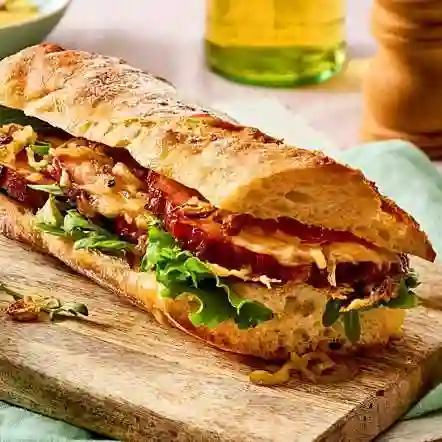 Combo sándwich cerdo ahumado