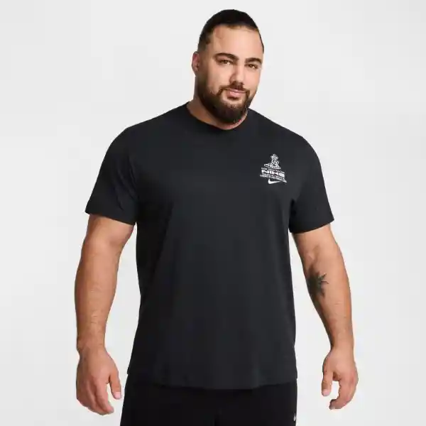 Nike Camiseta M Tee Run Iykyk Manga Corta Hombre Negro Talla L