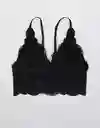 American Eagle Bralette Country Plunge Negro Real Small 3151