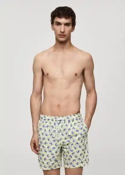 Short Bañador Cangrejo Amarillo Pastel Talla L Hombre Mango