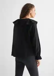 Blusa Riding Negro Talla 19 Teen Niñas Mango