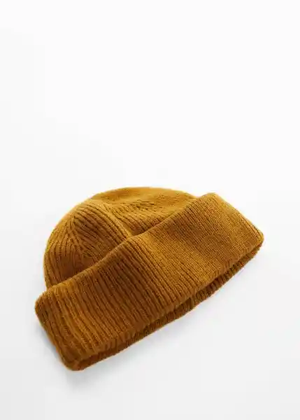 Gorra Small Mostaza Talla 99 Hombre Mango