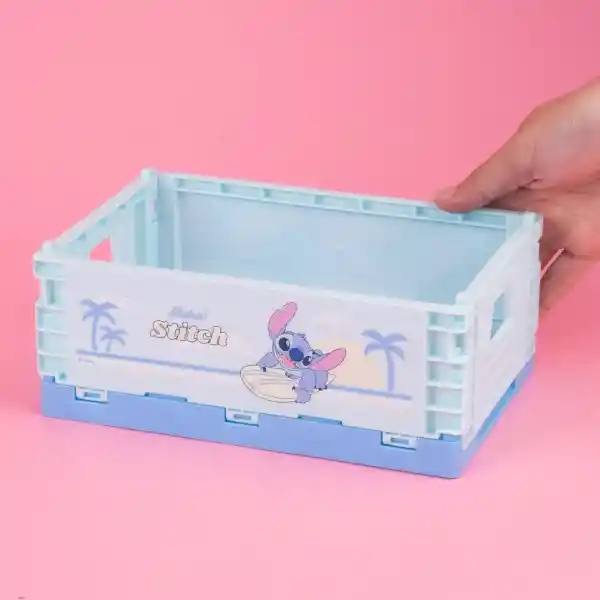 Organizador Plástico Plegable Serie Lilo & Stitch L Miniso