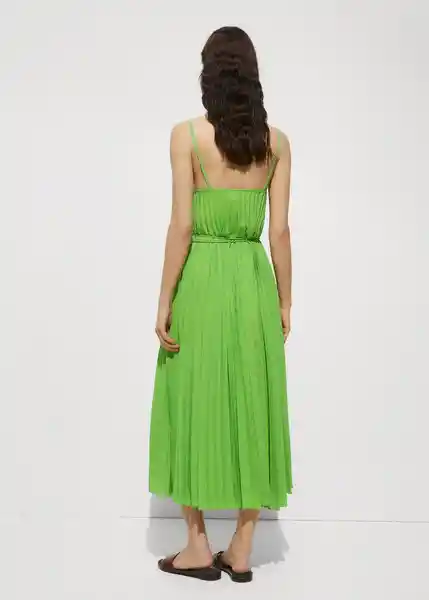 Vestido Fortuny7 Verde Talla XL Mujer Mango