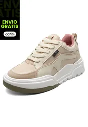 Tenis Dama Beige-Verde Talla 36 554 Tellenzi