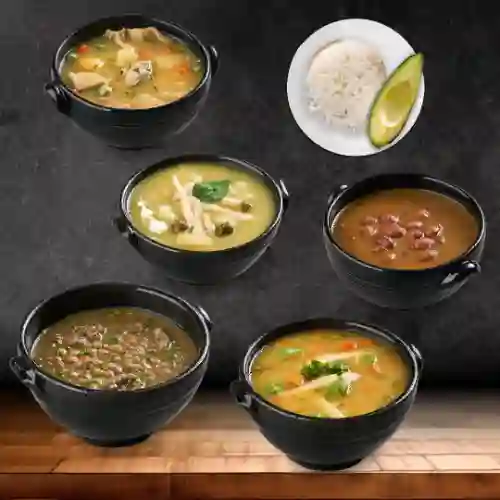 Sopa de Elección, Arroz & Aguacate
