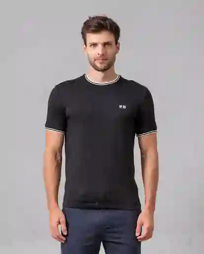Camiseta Hombre Negro Talla L 20056 Rifle