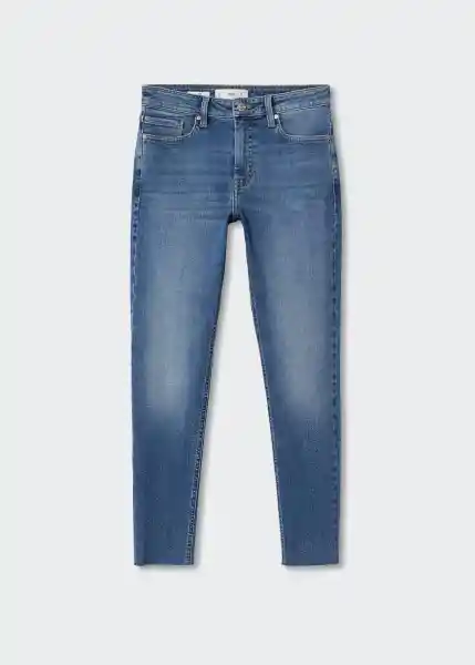 Jeans Isa Tejano Medio Talla 46 Mujer Mango