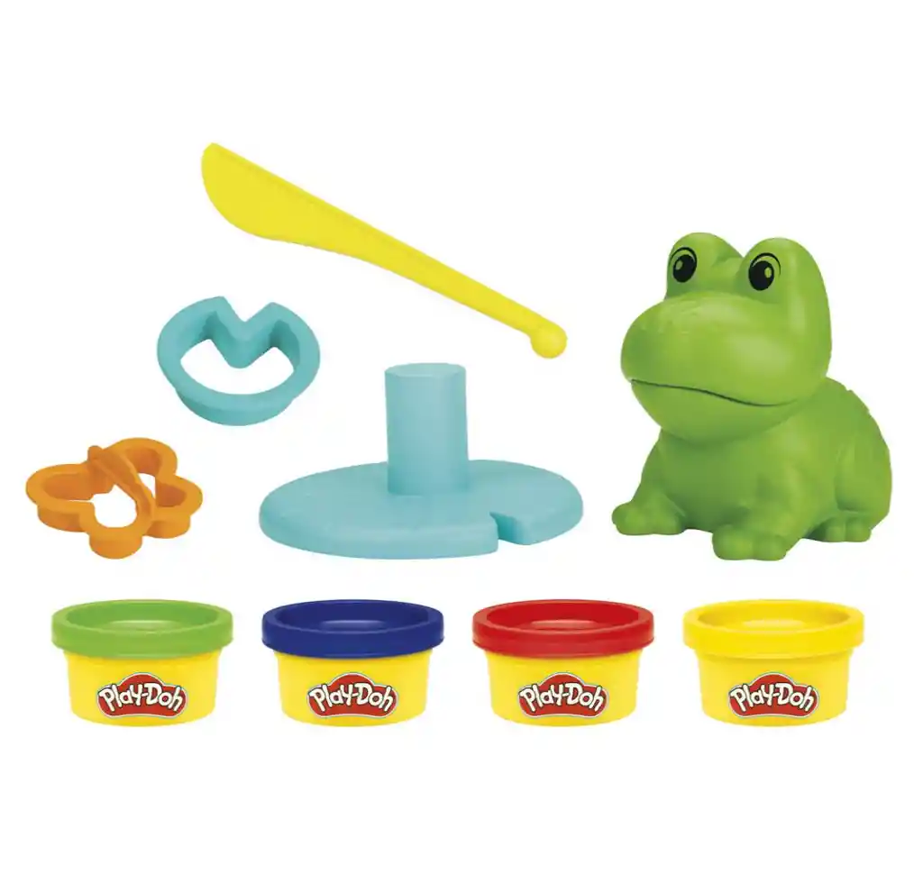 Masas Y Plastilinas Kit Inicial La Rana Y Los Colores Play Doh