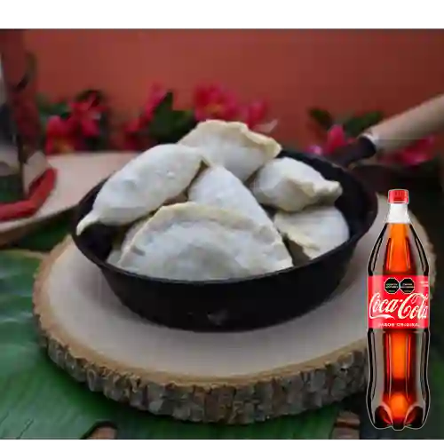 20 Empanaditas de Carne Congeladas +CocaCola Org 1.5Lt