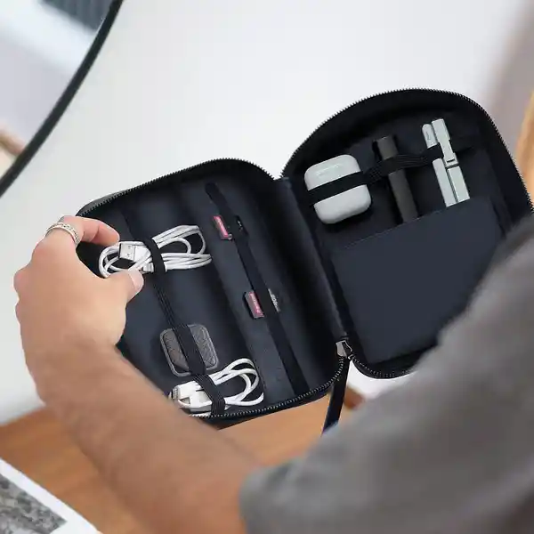 Stackers Organizador de Cables Azul Oscuro