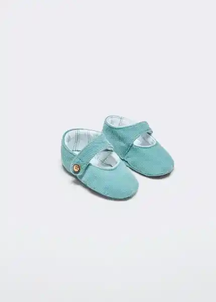 Zapato Papis Verde Pastel Talla 15 Niños Mango