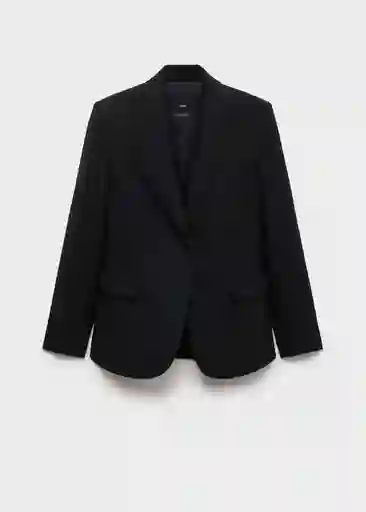 Blazer Americana na Iguana Negro Talla S Mujer Mango