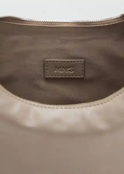 Bolso M Fortuna Taupe Talla 99 Mujer Mango