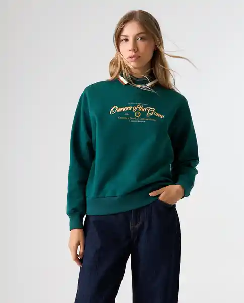 Buzo Mujer Verde Talla S 682G004_VER195220 Americanino