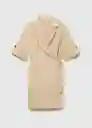 Vestido Mili-w Beige Talla S Mujer Mango