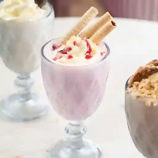 Malteada de frutos rojos
