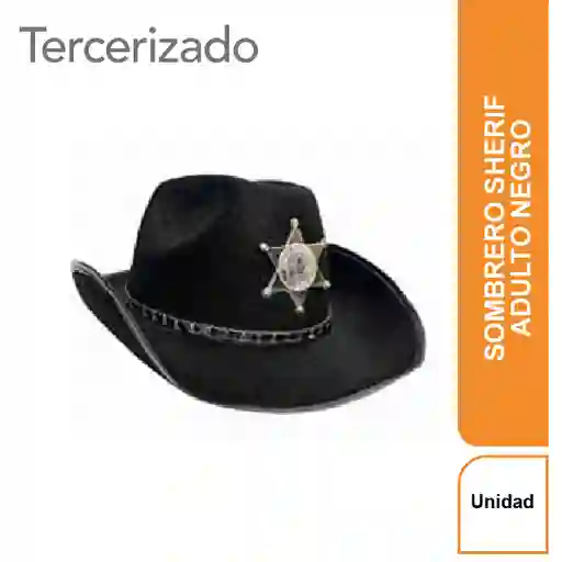 Sombrero Herif Adulto Negro