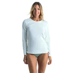 Olaian Camiseta Manga Larga Malou Mujer Crudo Talla L