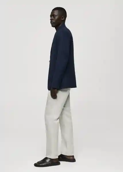 Blazer Americana Delave Navy Talla 50 Hombre Mango