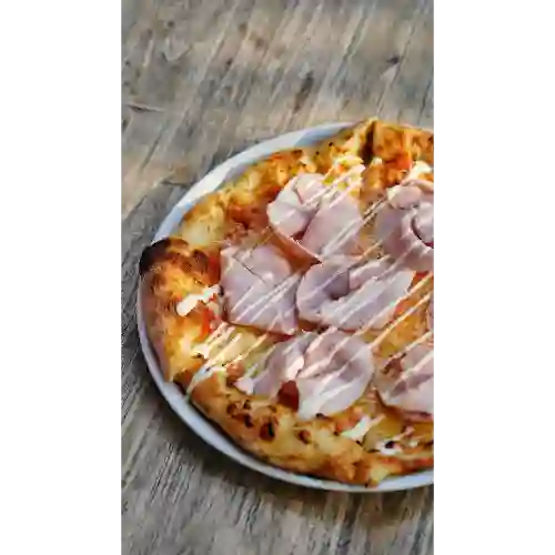 Pizza Prosciutto Cotto E Crema Di Parmigiano