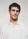 Camisa Polo Petén Blanco Talla L Hombre Mango