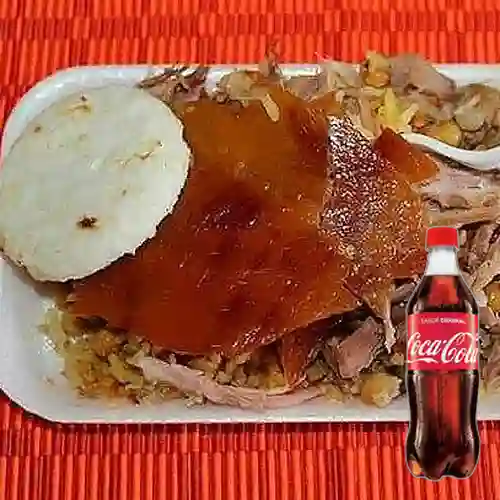 Combo Plato de Lechona +cocacola Orig 500ml