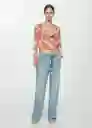 Blusa Cristal Crudo Talla S Mujer Mango