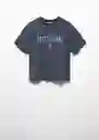 Camiseta Hudson Navy Talla 20 Teen Niñas Mango