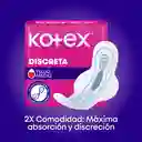 Toalla Higiénicas Femeninas Kotex Discreta Mega Pack 24 Und