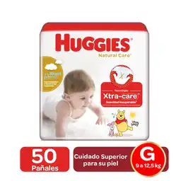 Pañales Huggies Natural Care Etapa 3/G 50U