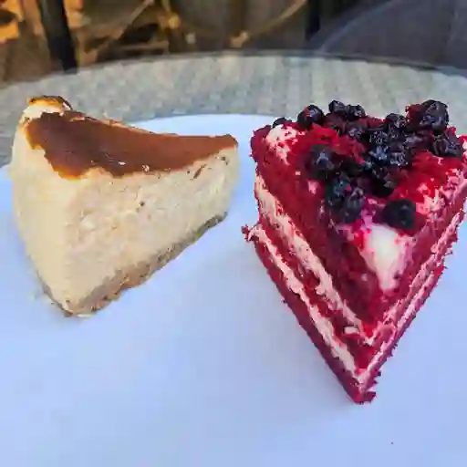 Combo red velvet + tarta de queso