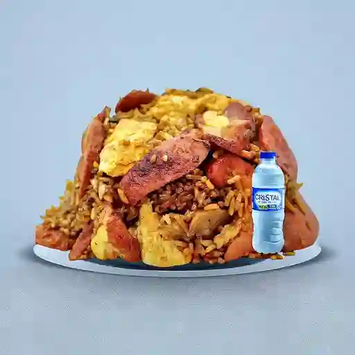 Combo Arroz Ranchero + Cristal Sin Gas 450 ml