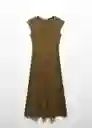 Vestido Dica Khaki Talla 24 Mujer Mango