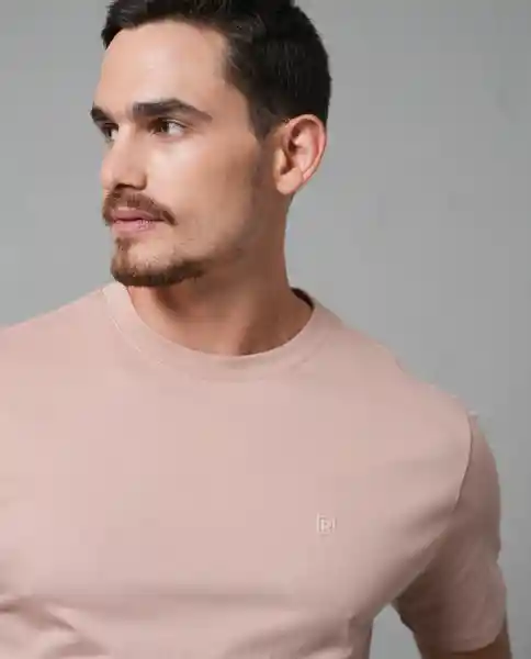Camiseta Hombre Rosa Talla L 100G101_ROS151512 Rifle