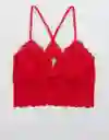 American Eagle Bralette Holiday Best Espalda Cruzada Fucsia T. M