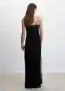 Vestido Kylie Negro Talla M Mujer Mango