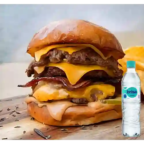 Combo Hamburguesa Mega Sheriff + Brisa Sin Gas 600ML