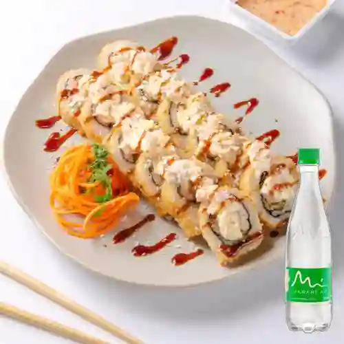 Combo Meraki Tempura X 6 Bocados +Agua Manantial C/Gas