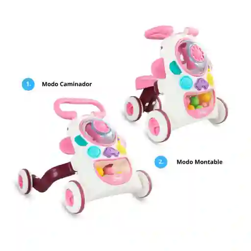 Prinsel Caminador Montable Push 2 Ride Girl 2 en 1