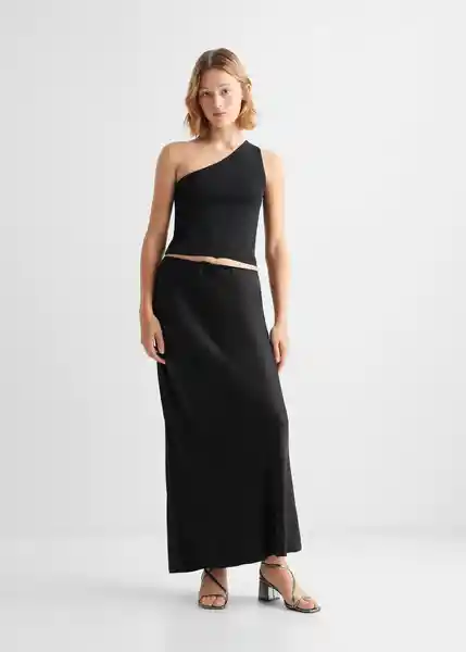 Top Brilli Niñas Negro Talla 21 Mango