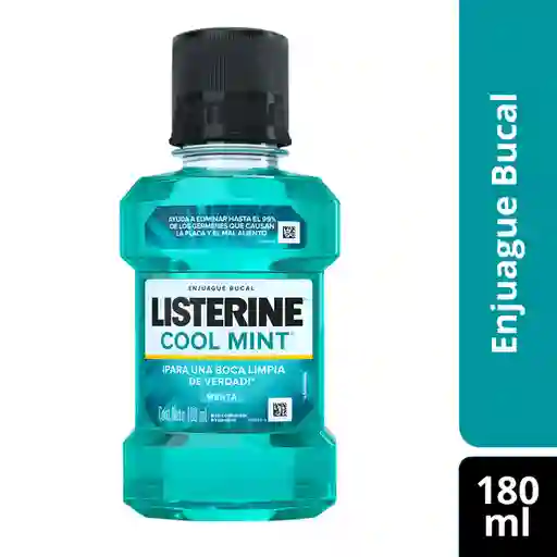 Listerine Enjuague Bucal Cool Mint 180 mL