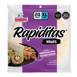 Bimbo Tortilla Blancas Wraps Rapiditas XL 1400 g