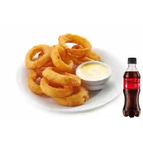 Combo Aros de Cebolla + Coca Cola Sin Azúcar 400 ml
