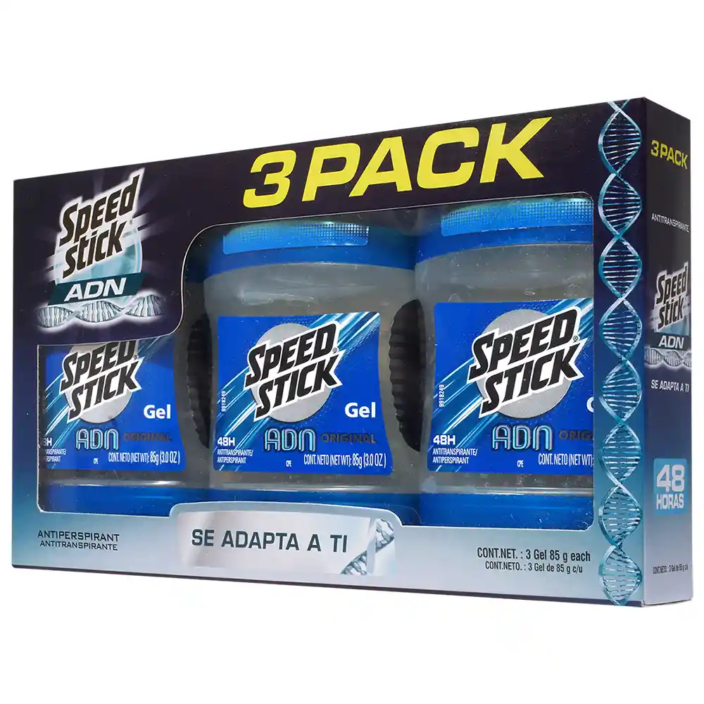 Antitranspirante Speed Stick Original Gel 85 g x 3