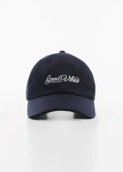 Gorra Vibes1 Navy Talla 99 Mujer Mango