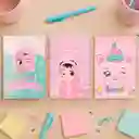 Set Cuadernos Pequeños Con Puntadas Serie Mis Pastelitos Miniso