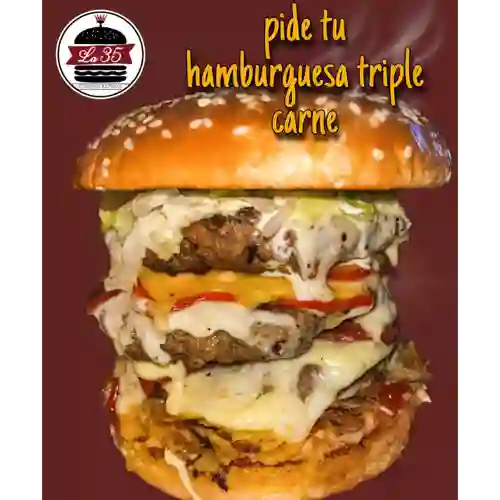 Hamburguesa Triple Carne