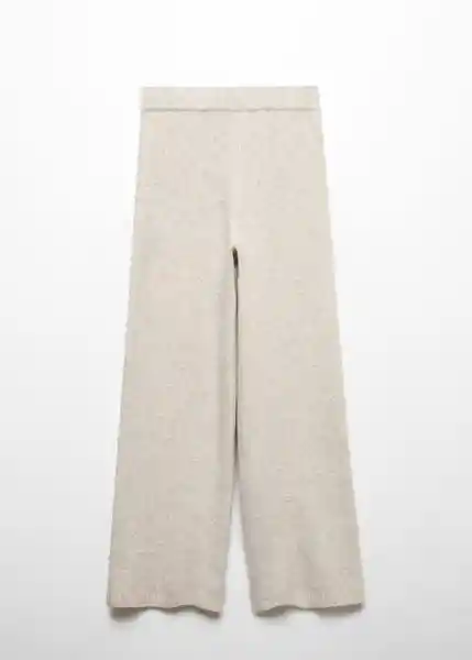 Pantalón Pijama Camila Beige Talla M Mujer Mango