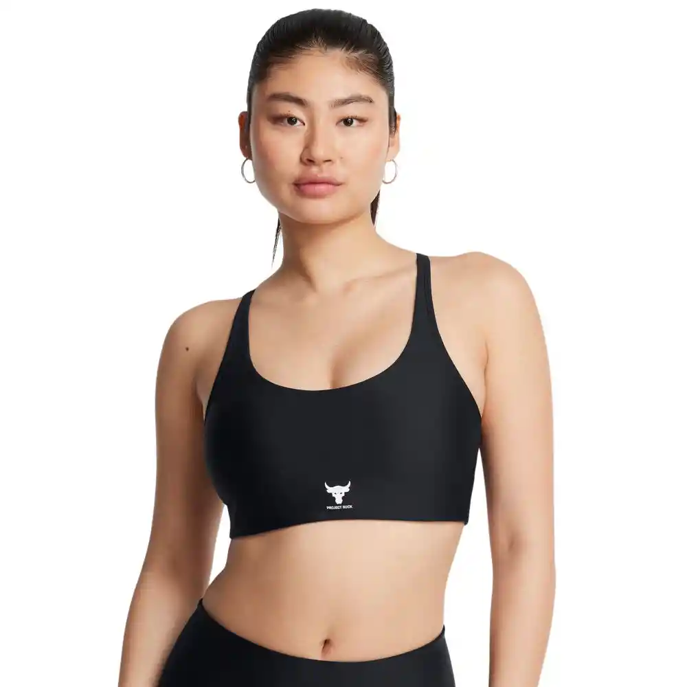 Under Armour Crop Pjt Rck All Train Crsbck Bra Mujer Negro SM